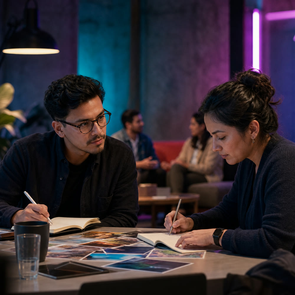 Investigadores sintetizando una conversación