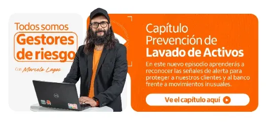 Pieza de la campaña sobre prevención de lavado de activos