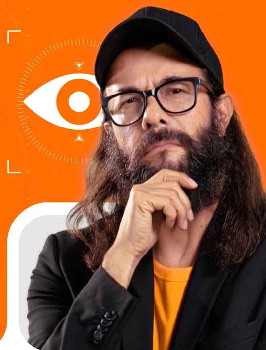 Retrato editorial del personaje de la campaña Todos somos Gestores de Riesgo